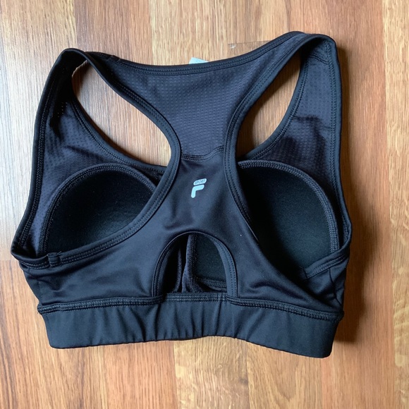 Black Fila Sports Bra - Picture 2 of 2